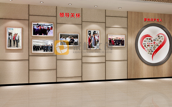 紅色文化展廳設(shè)計效果圖，常見功能區(qū)域劃分